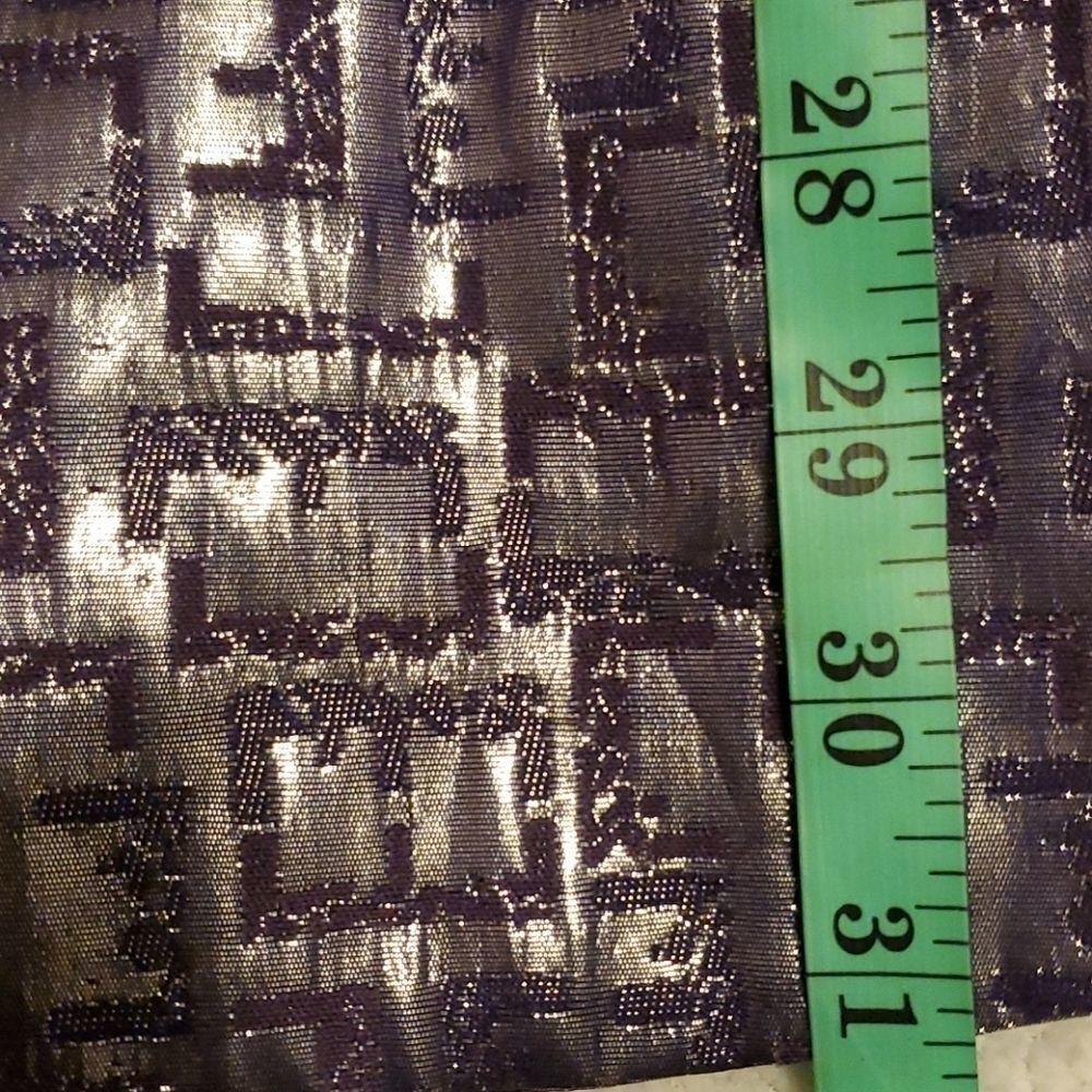 Giovanna Signature purple silver metallic woman 26W skirt set - Picture 12 of 16